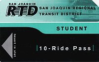 Image sample of a Student 10-Ride Pass