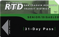 Image sample of a Senior/Disabled 31-Day Pass